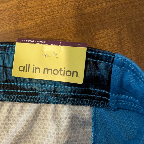 All in Motion Blue and Black Swim Trunks Quick-Dry - Picture 4 of 7